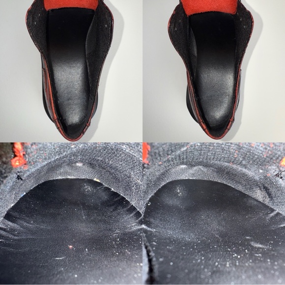 Vintage Dr. Martens Oxblood Ruboff Red Black Wingtip Wedge Oxfords UK 4 - Picture 15 of 16